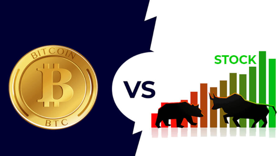 cryptocurrency vs stock market